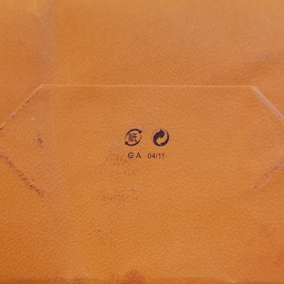 HERMES Orange Shopping GIFT BAG PAPER Tote 16.5" x 8.25” x 4" Authentic - Picture 5 of 5